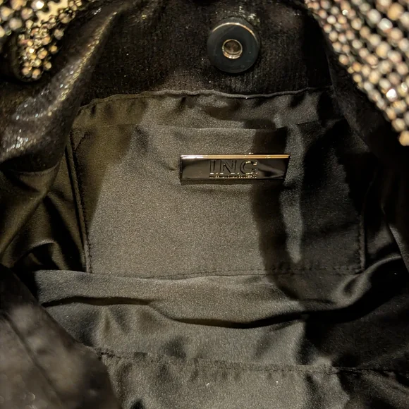 INC International Concepts Silver Mesh Hobo Bag - Picture 5 of 6